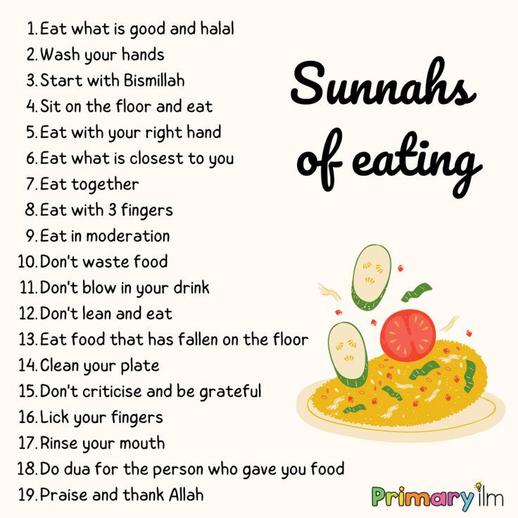 This may contain: a printable poster with the words, sumahs of eating and an image of food